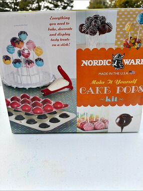 Nordic Ware Make It Yourself Cake Pops Kit Orange & White